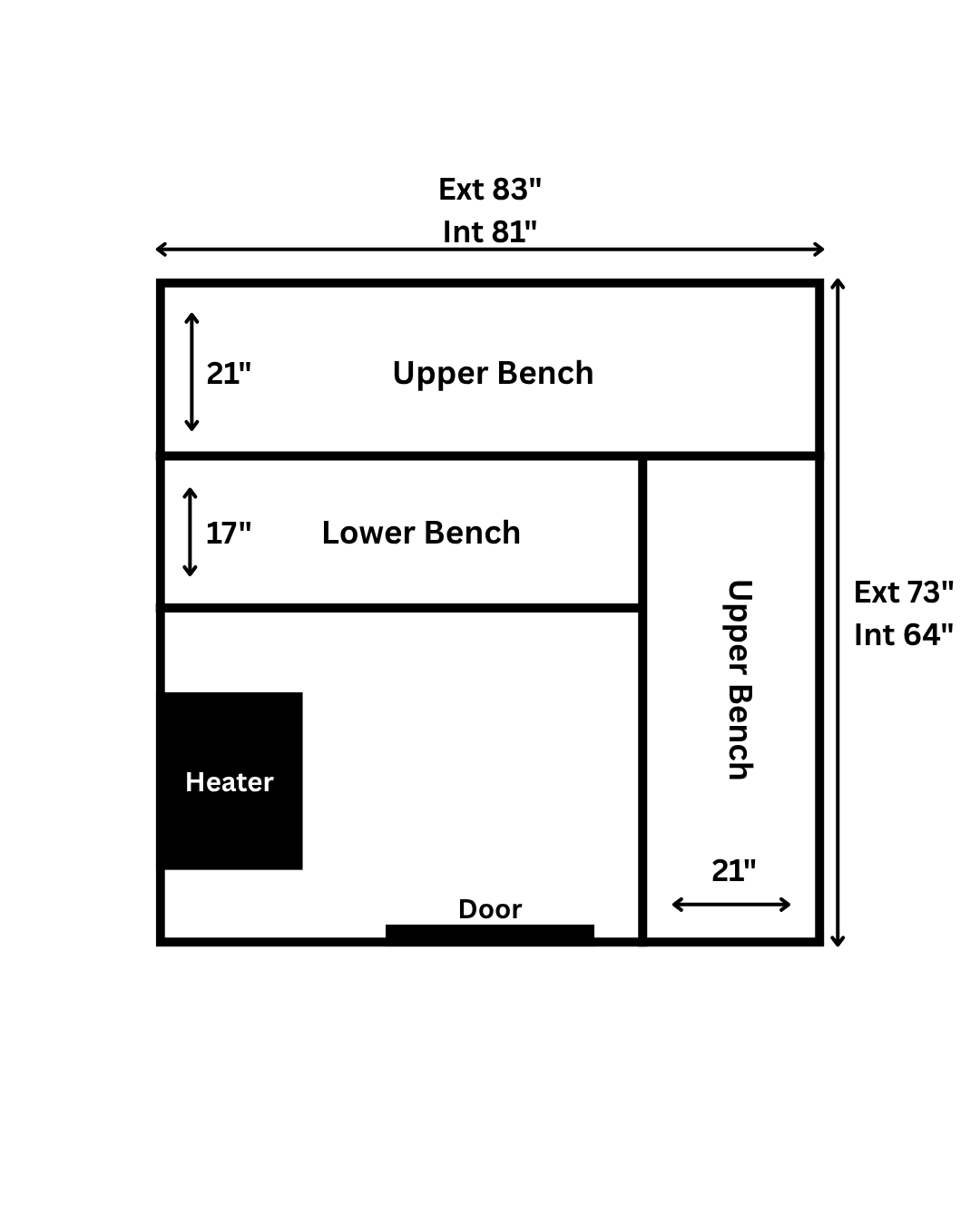 Sweat Cabin Deluxe exterior — premium red cedar with dual windows